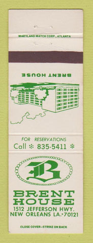 Matchbook Cover - Brent House New Orleans LA