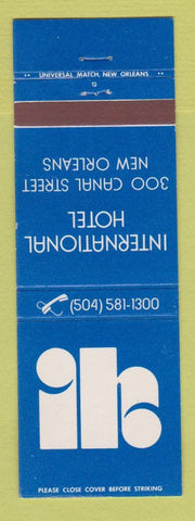 Matchbook Cover - International Hotel New Orleans LA