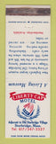 Matchbook Cover - Liberty Cap Motel Sturbridge MA