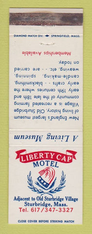 Matchbook Cover - Liberty Cap Motel Sturbridge MA