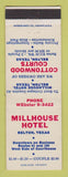 Matchbook Cover - Millhouse Hotel Belton TX Cottonwood Courts