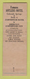 Matchbook Cover - Antlers Hotel Colorado Springs