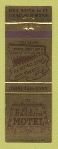 Matchbook Cover - El Bandera Motel Yakima WA