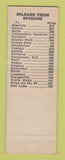 Matchbook Cover - Park Lane Motel Spokane WA