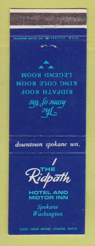 Matchbook Cover - Ridpath Hotel Motor Inn Spokane WA