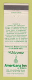 Matchbook Cover - Americana Inn Albany NY