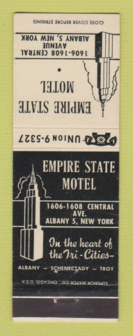 Matchbook Cover - Empire State Motel Albany NY
