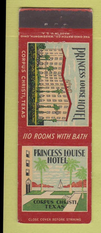 Matchbook Cover - Princess Louise Hotel Corpus Christi TX