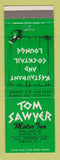 Matchbook Cover - Tom Sawyer Motor Inn Elmira NY Albany