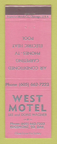 Matchbook Cover - West Motel Edgemont SD
