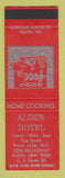 Matchbook Cover - Alden Hotel Alden NY SAMPLE
