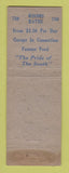 Matchbook Cover - Roosevelt Hotel New Orleans LA WEAR