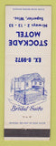 Matchbook Cover - Stockade Motel Superior WI