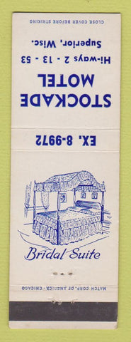 Matchbook Cover - Stockade Motel Superior WI