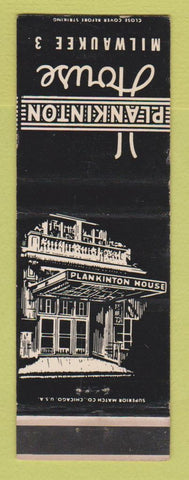 Matchbook Cover - Plankinton House Milwaukee WI WEAR
