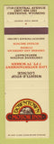 Matchbook Cover - Downtown Motor Inn Cheyenne WY