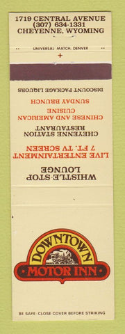 Matchbook Cover - Downtown Motor Inn Cheyenne WY