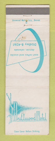 Matchbook Cover - Driftwood Motel Denver Colorado Colfax WEAR