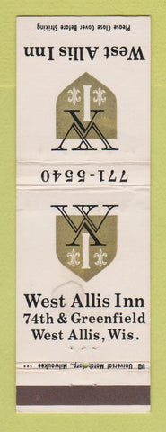 Matchbook Cover - West Allis Inn WI WEAR