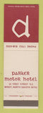 Matchbook Cover - Parker Motor Hotel Minot ND