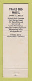Matchbook Cover - Trail's End Madison WI motel