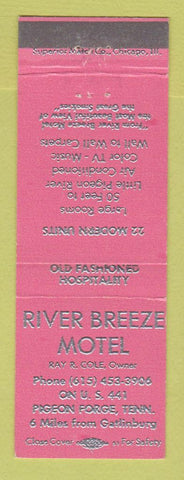 Matchbook Cover - River Breeze Motel Pigeon Forge TN