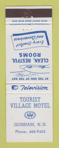 Matchbook Cover - Tourist Village Motel Gorham NH WEAR