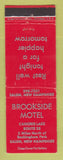 Matchbook Cover - Brookside Motel Salem NH