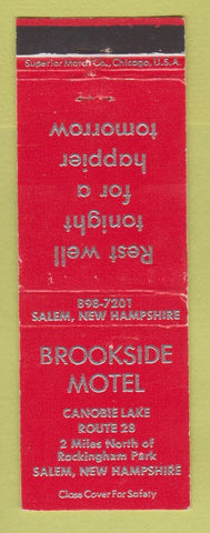 Matchbook Cover - Brookside Motel Salem NH
