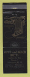 Matchbook Cover - Town and Beach Motel Hampton NH