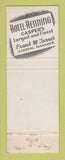 Matchbook Cover - Hotel Henning Elbow Room Casper WY
