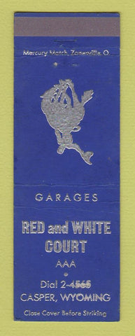 Matchbook Cover - Red and White Court Motel Casper WY WEAR