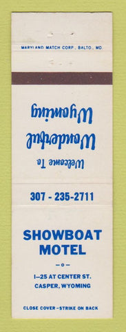 Matchbook Cover - Showboat Motel Casper WY