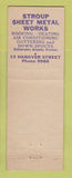 Matchbook Cover - Biltmore Plaza Freso Murals Biltmore NC bowling