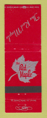 Matchbook Cover - The Red Maple