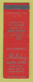 Matchbook Cover Holiday Manor Motel Bossier City LA Blue's Cocktail Lounge WEAR