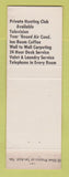 Matchbook Cover - Villa Motel Jennings LA WEAR