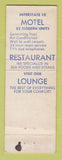 Matchbook Cover - Lakeview Motel Lake Charles LA