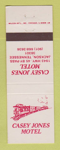 Matchbook Cover - Casey Jones Motel Jackson TN