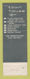 Matchbook Cover - The Town House Motor Inn Fargo ND WEAR