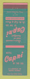 Matchbook Cover - Capri by the Sea Destin FL