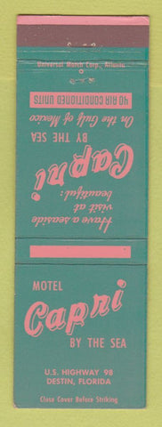 Matchbook Cover - Capri by the Sea Destin FL