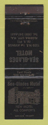 Matchbook Cover - Sea Glades Motel Florida City FL WEAR