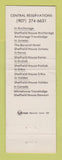 Matchbook Cover - Sheffield Hotels Anchorage Juneau Kenai Kodak Sitka AK