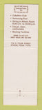Matchbook Cover - Spanish Trace Inn Athens TX