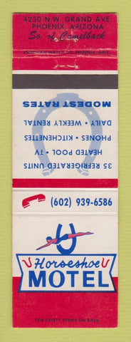 Matchbook Cover - Horseshoe Motel Phoenix AZ