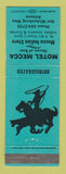 Matchbook Cover - Motel Mecca Out Wickenburg Way AZ