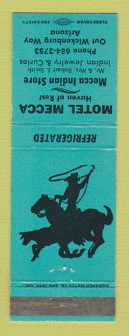 Matchbook Cover - Motel Mecca Out Wickenburg Way AZ