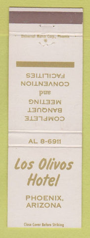 Matchbook Cover - Los Olivos Hotel Phoenix AZ