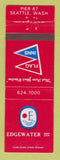 Matchbook Cover - Edgewater Inn  Seattle WA